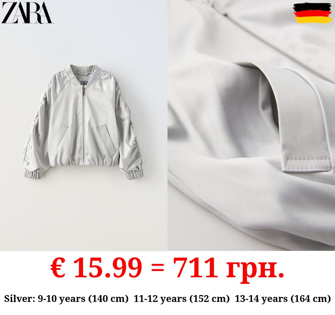 GLOSSY BOMBER JACKET