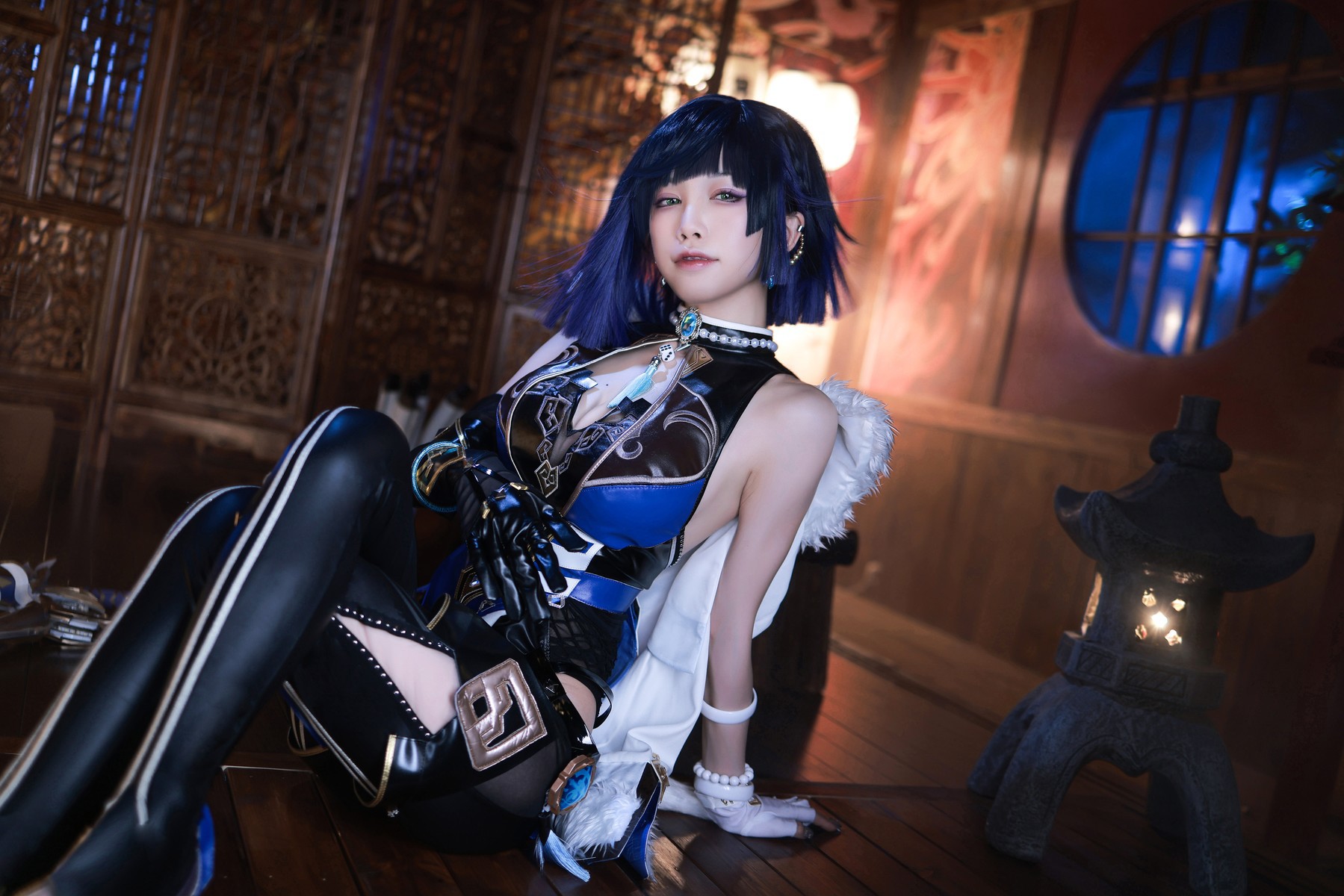 水淼aqua Cosplay 夜兰 Yelan 7