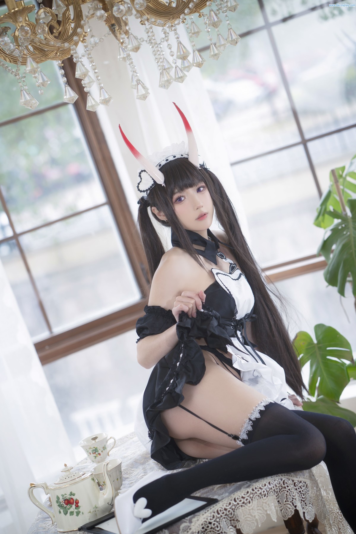 阿包也是兔娘 Cosplay 月舰长 能代女仆 21
