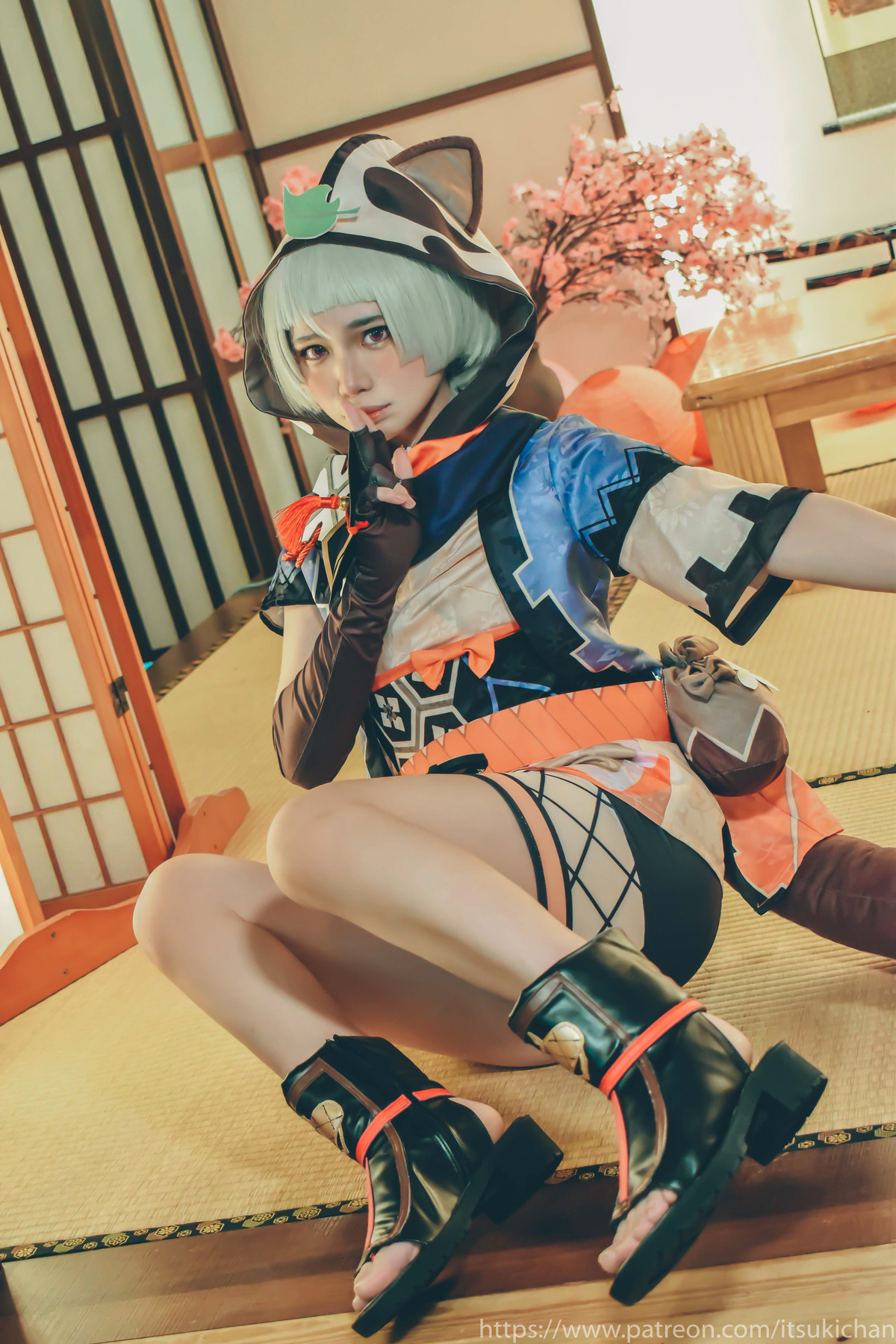齋齋いつき Itsukichan  Cosplay 早柚 Sayu (Genshin Impact 原神) 3