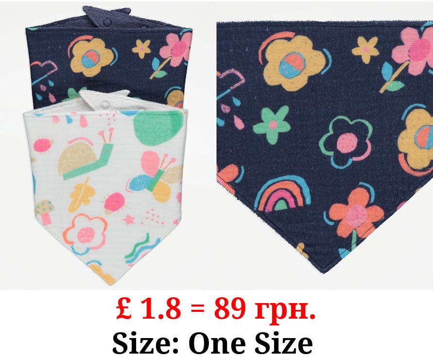 Bright Doodle Dribble Bibs 2 Pack