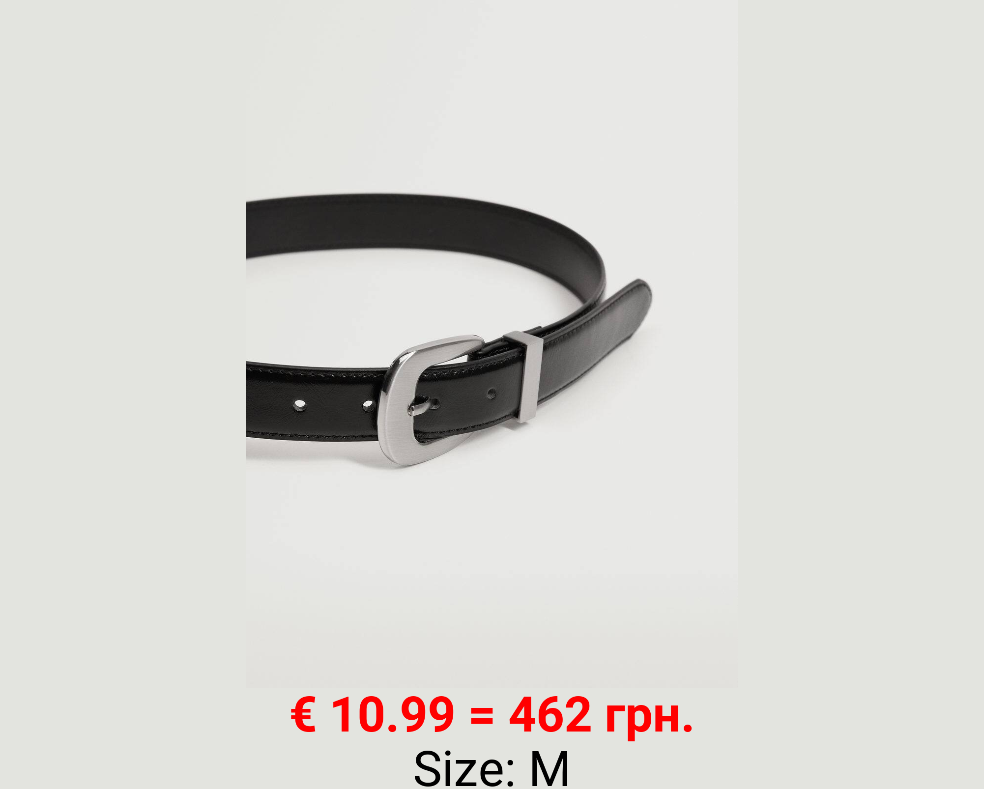 Cinturón hebilla metálica