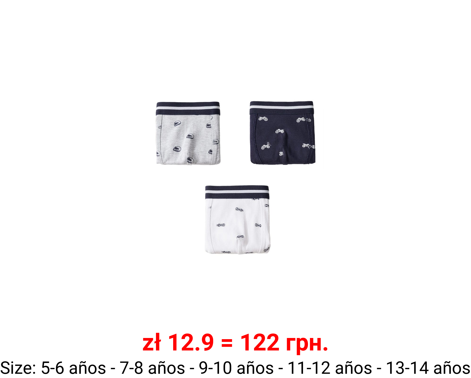 Pack 3 bóxers estampados