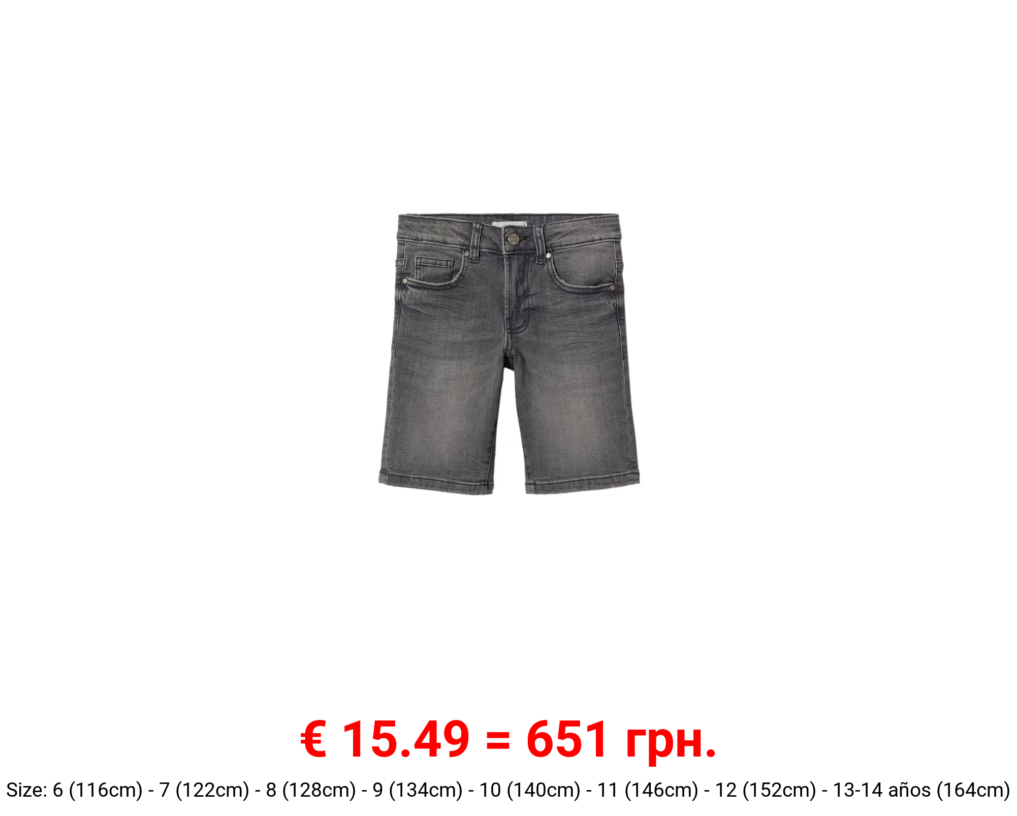 Bermudas denim algodón