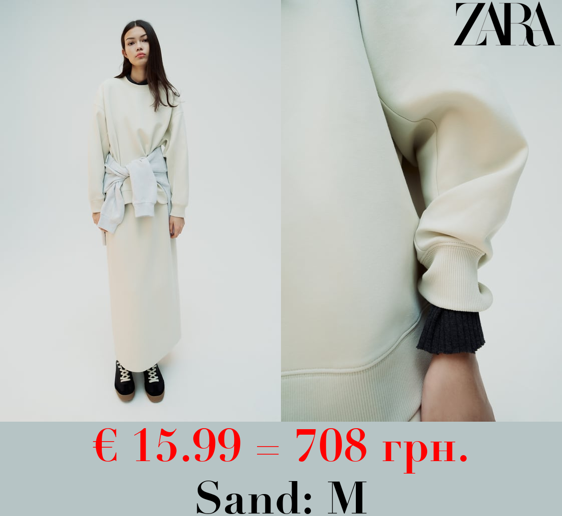 CLEAN INTERLOCK PLUSH SWEATSHIRT