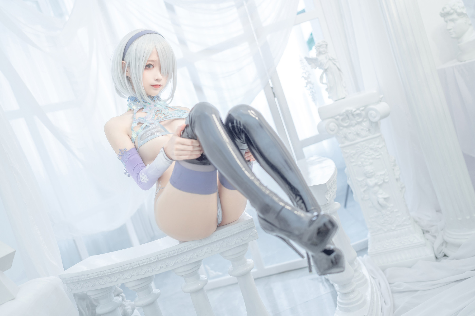 蠢沫沫 Cosplay 2b 冰雪 ice and snow 21