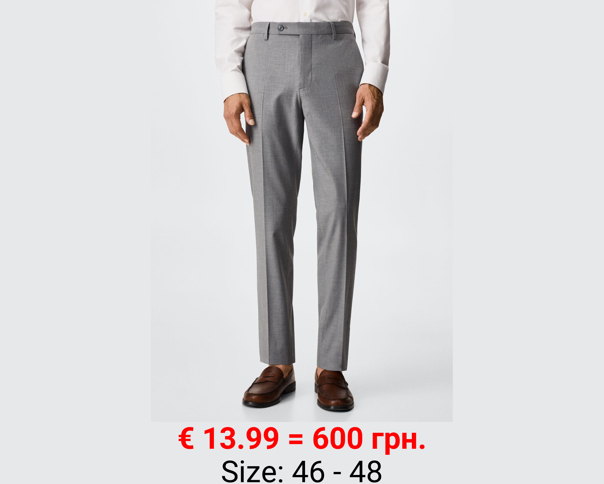 Pantalón traje slim fit