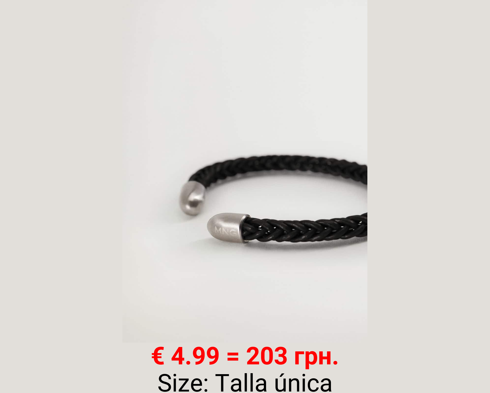 Pulsera piel trenzada