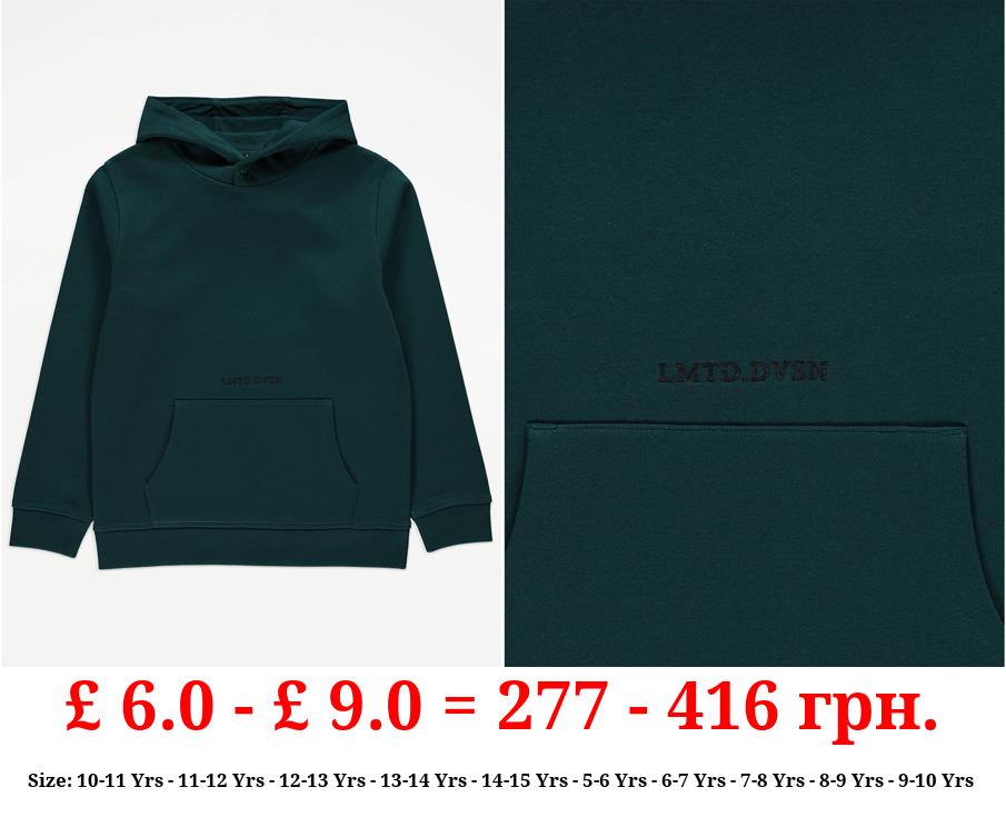 Dark Green Limited Division Embroidered Hoodie