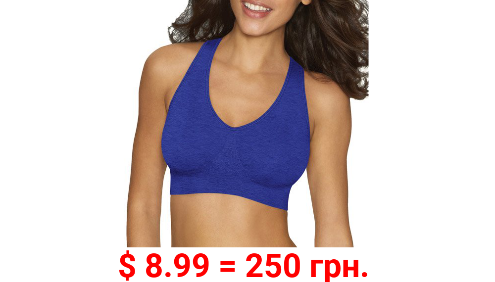 Women's cozy racerback seamless pullover wirefree bra, style g39f