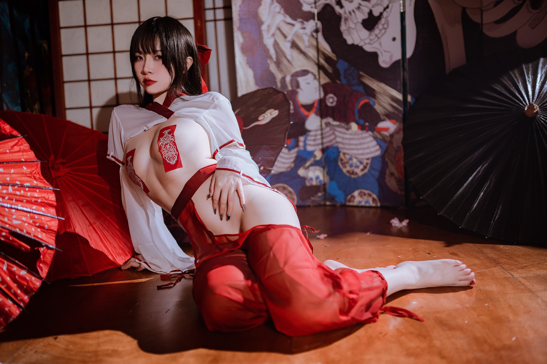 Cosplay 二佐Nisa 私房巫女 5