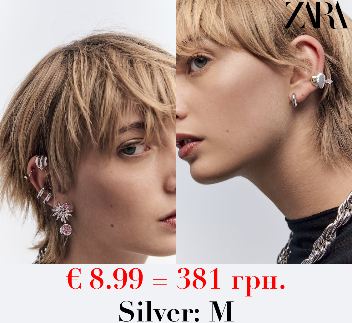 EAR CUFF WITH HEART AND SUN