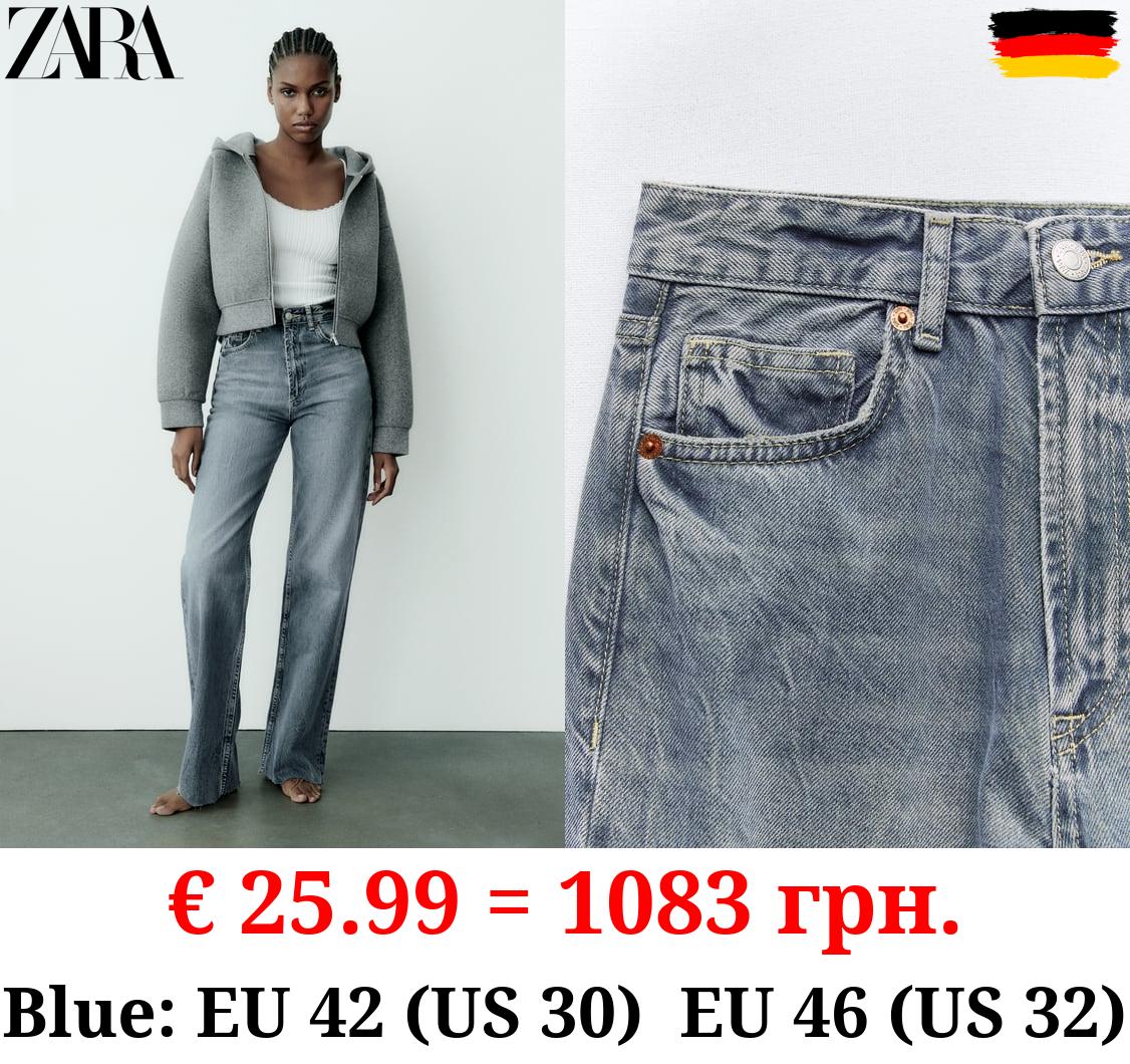 TRF HIGH-RISE WIDE-LEG JEANS