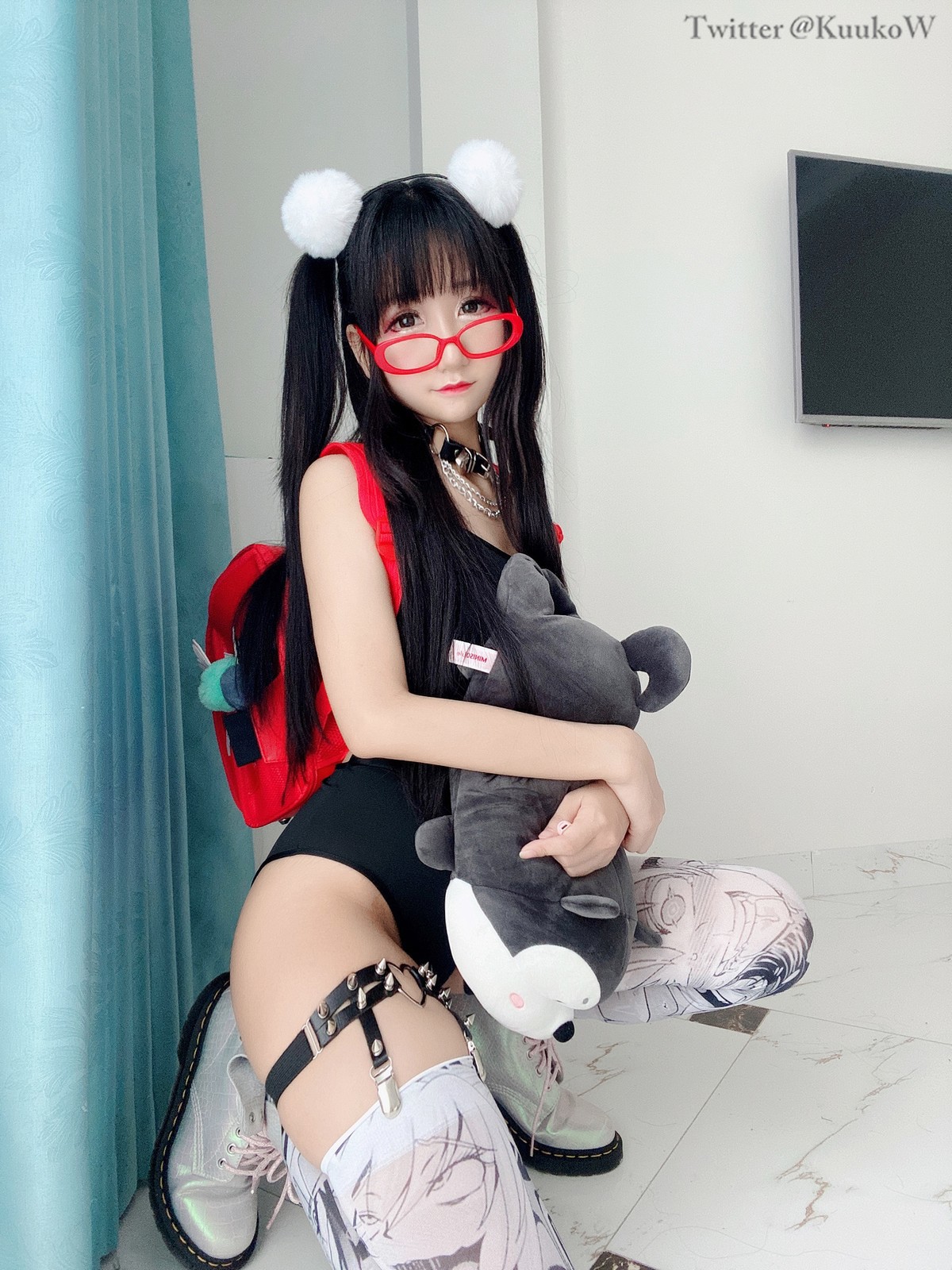 Cosplay KuukoW クー子 Megane Chan 47
