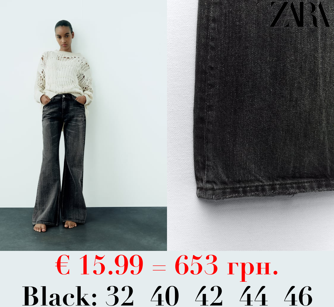 MID-RISE FLARED TRF JEANS