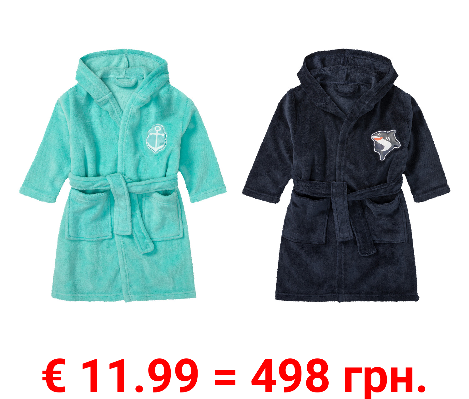 LIVARNO home Kinder Bademantel, Mikrofaser-Qualität