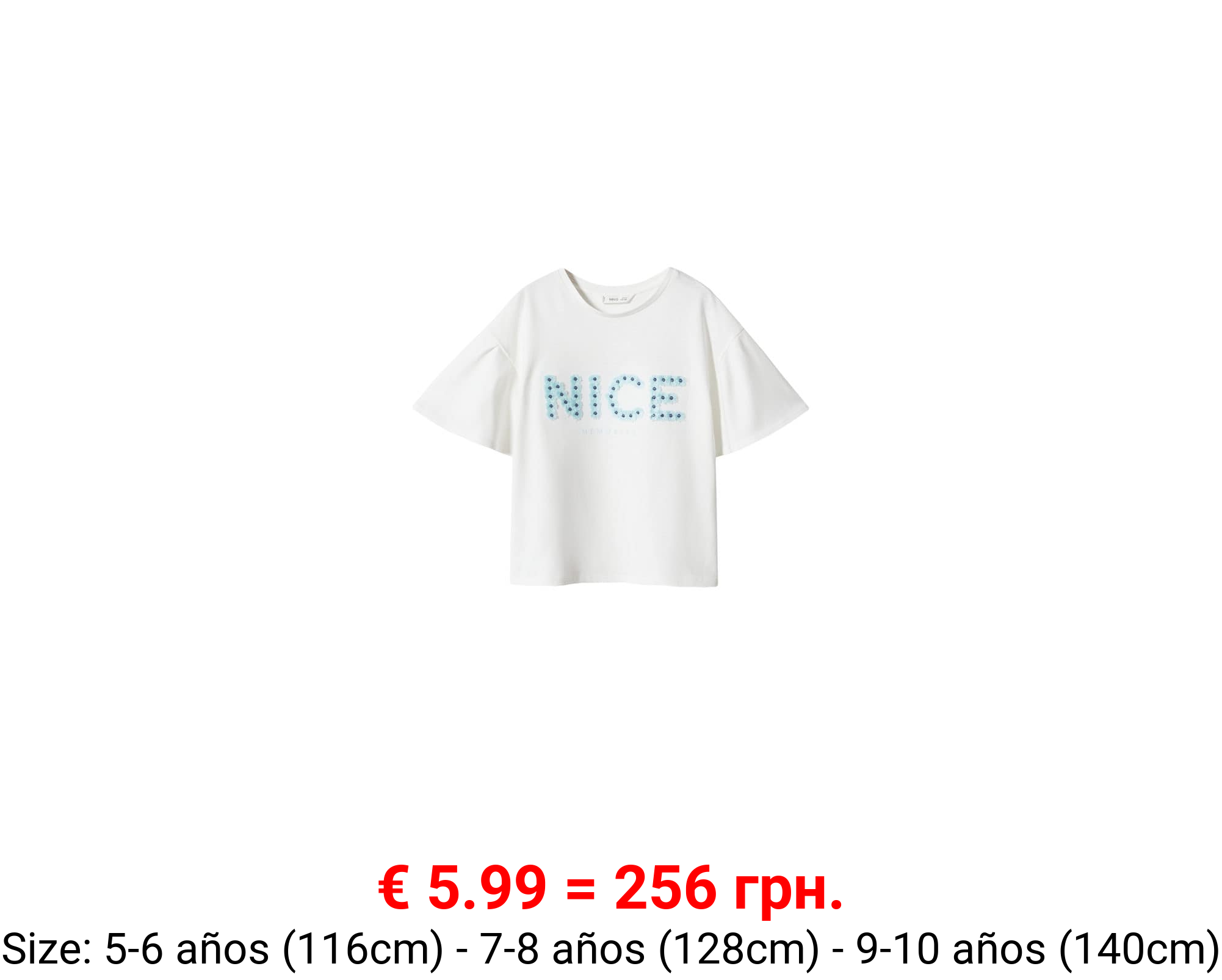 Camiseta algodón bordados