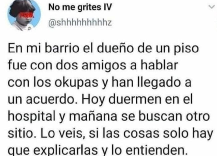 Acuerdo entre okupas y propietarios