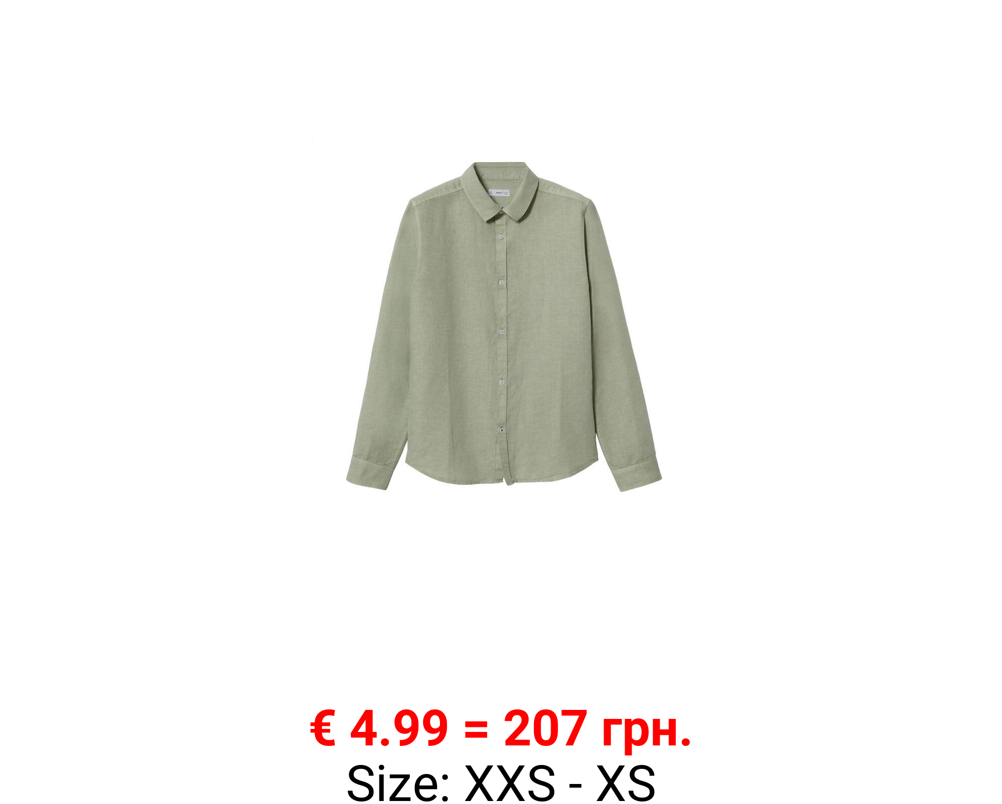 Camisa regular fit algodón lino