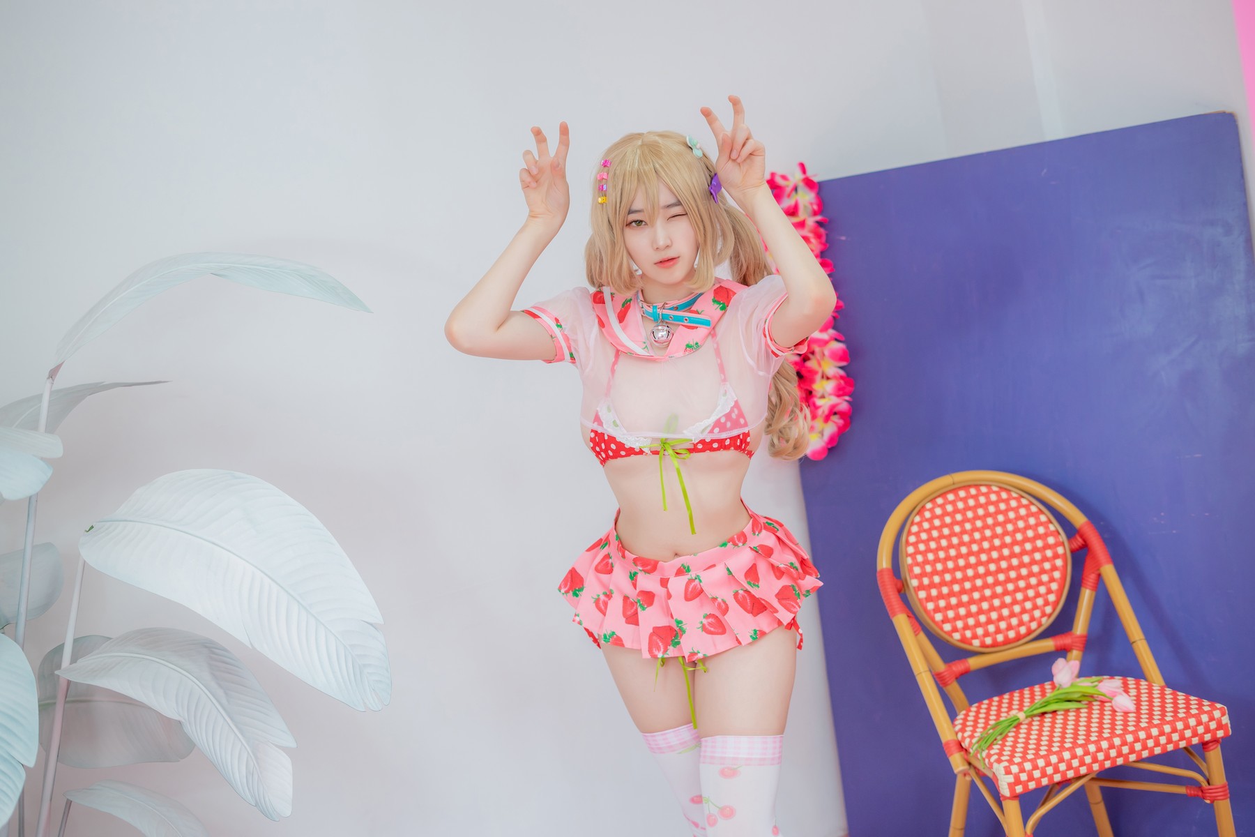 Bambi 밤비, [CreamSoda] Over knee socks Set.01 35