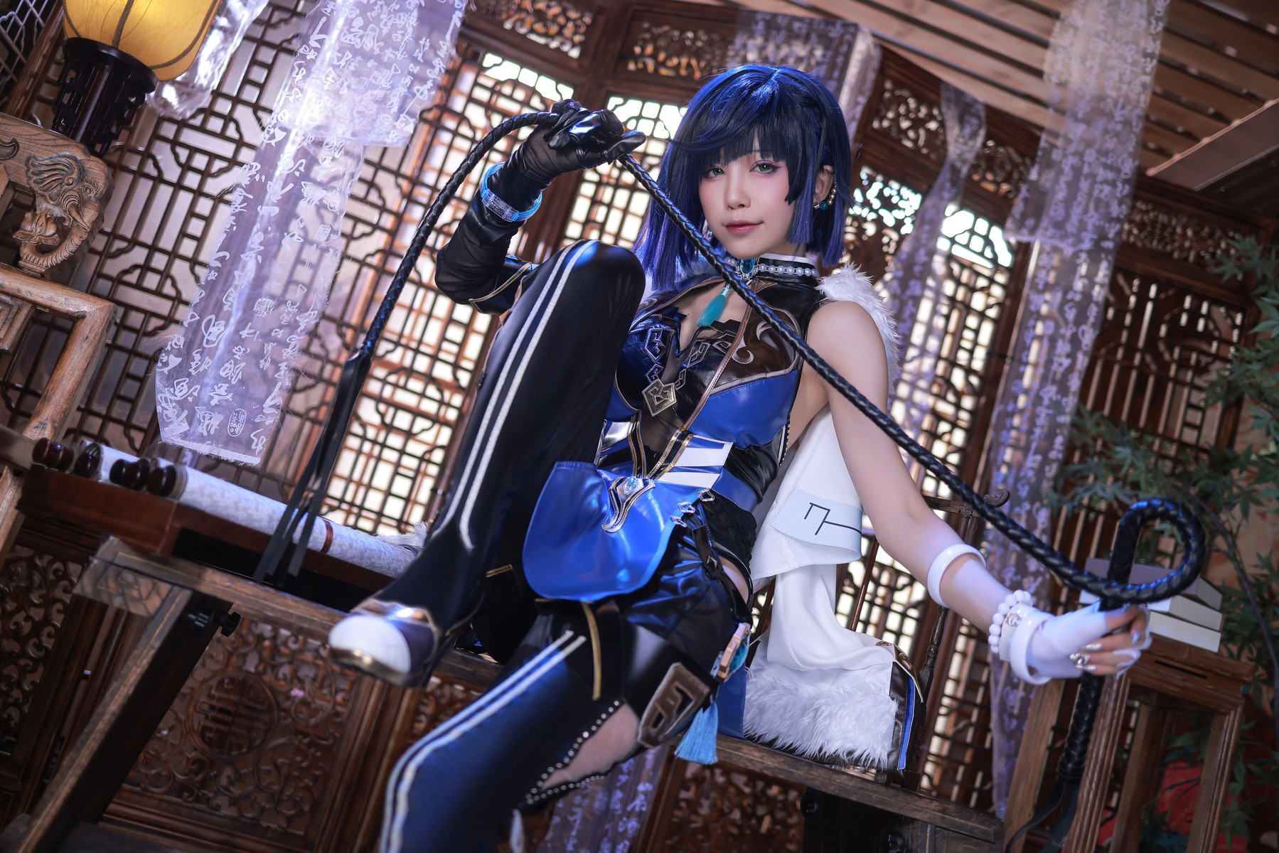 水淼aqua Cosplay 夜兰 Yelan 29