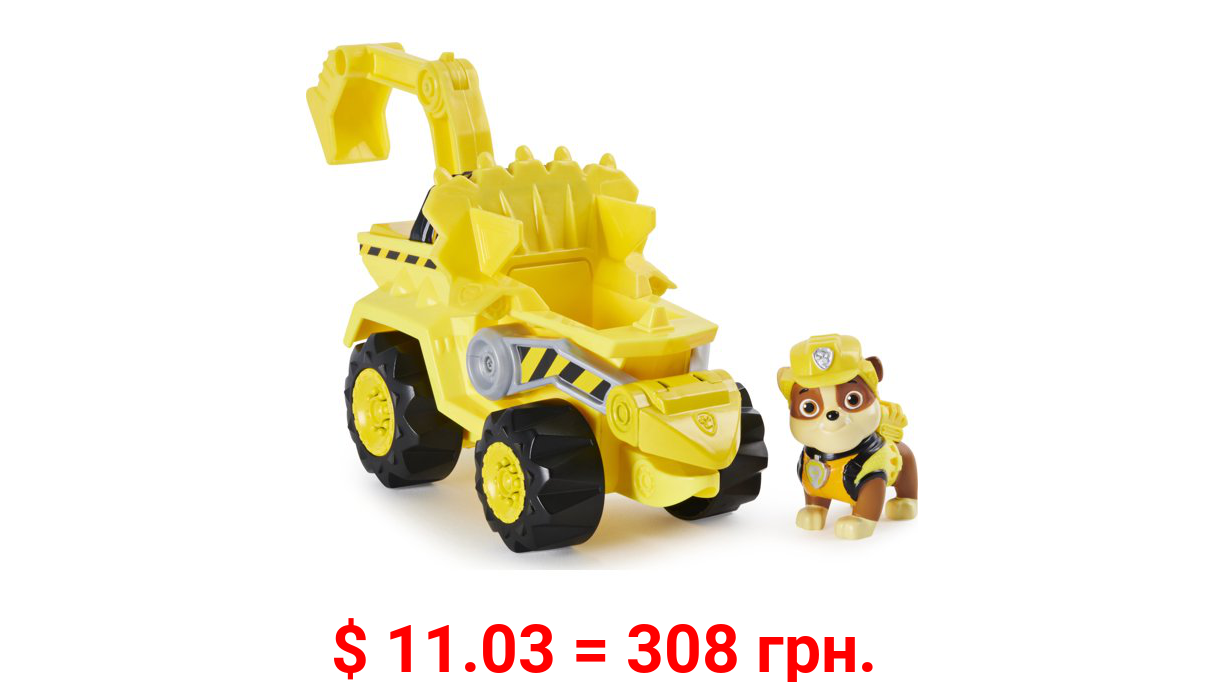 PAW Patrol, Dino Rescue Rubble’s Deluxe Rev up Vehicle with Mystery Dinosaur Figure