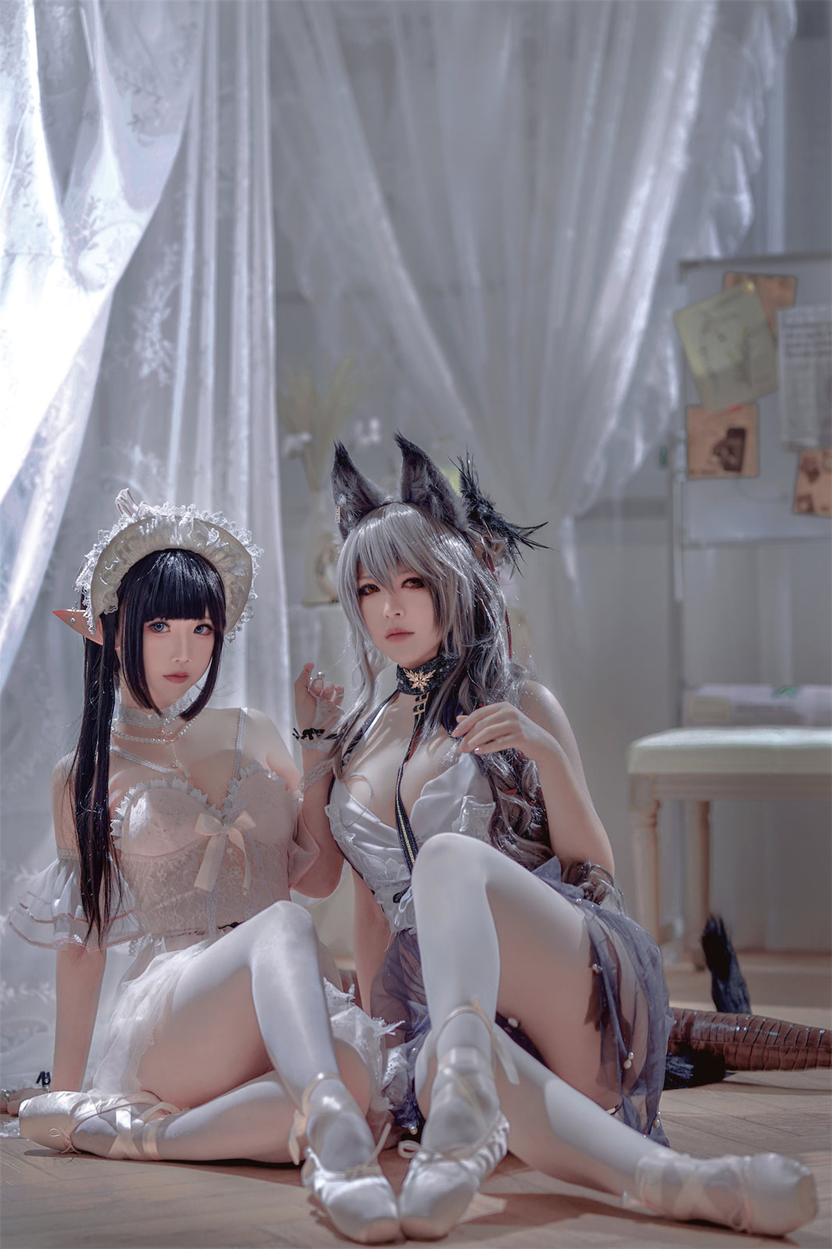 Cosplay 面饼仙儿 半半子 Arknights 黑x森蚺 15