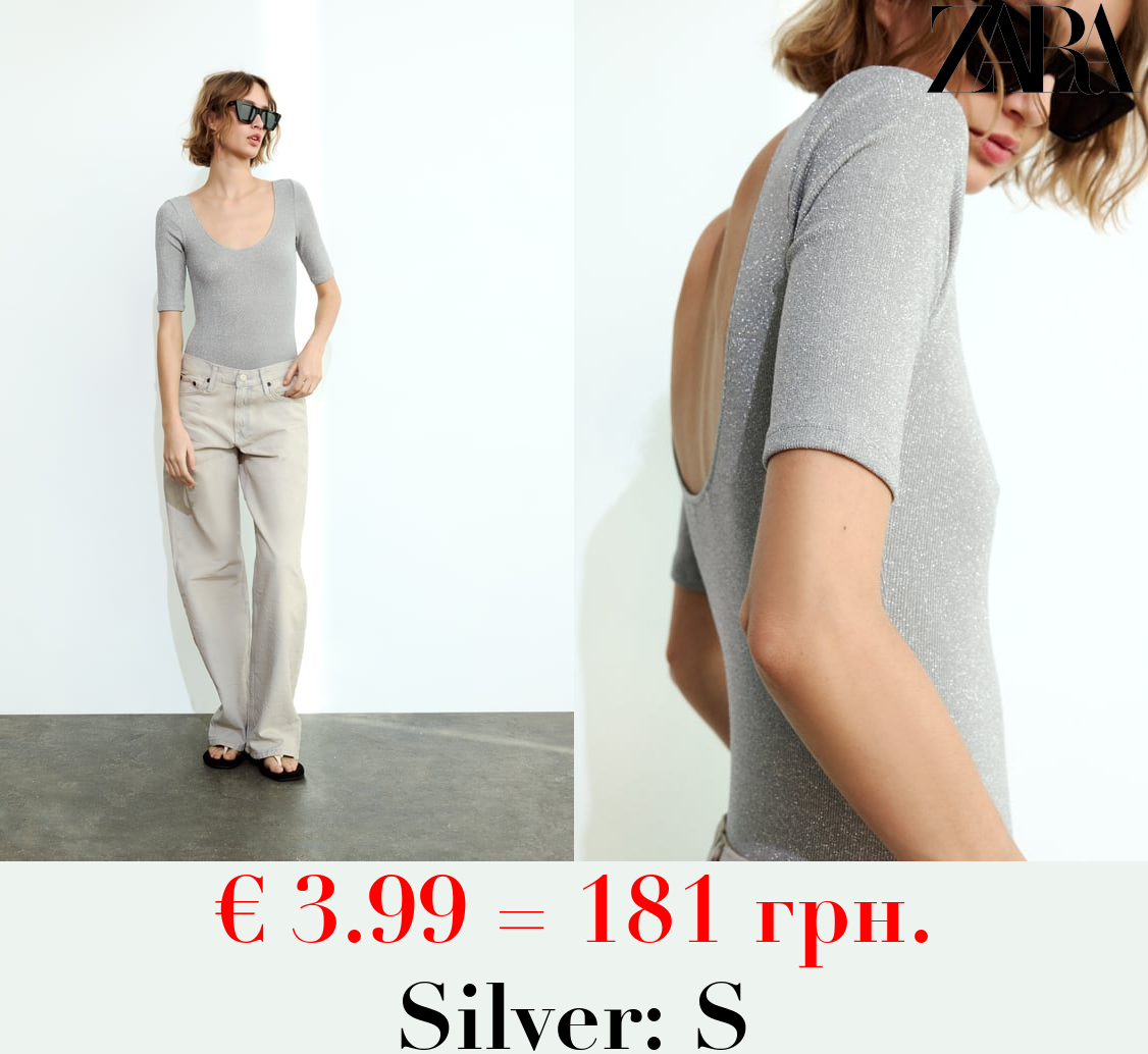 METALLIC THREAD BODYSUIT