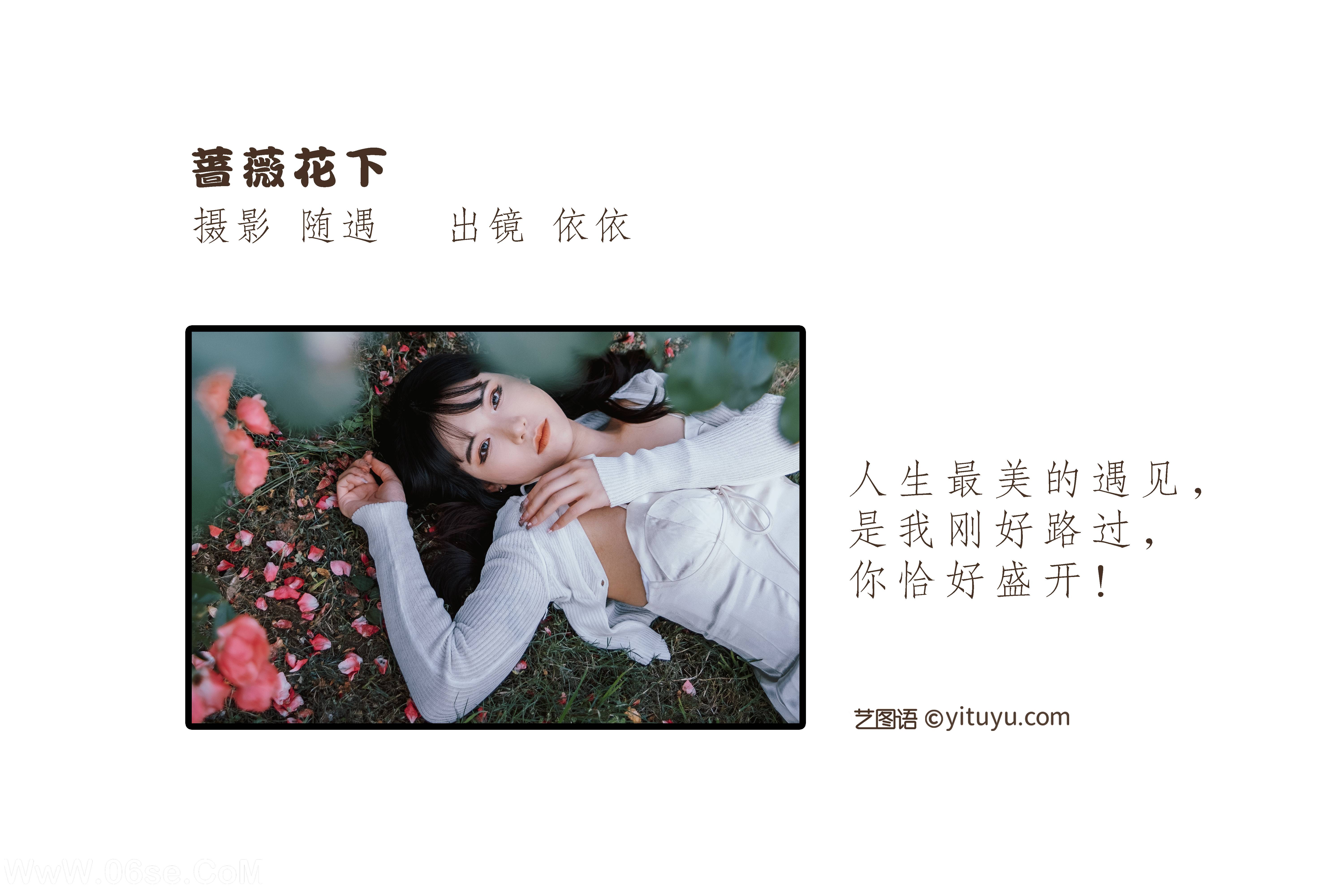 图片[2]-[YITUYU艺图语]2022.06.10 蔷薇花下 依依[25P-398.67MB]-六色网