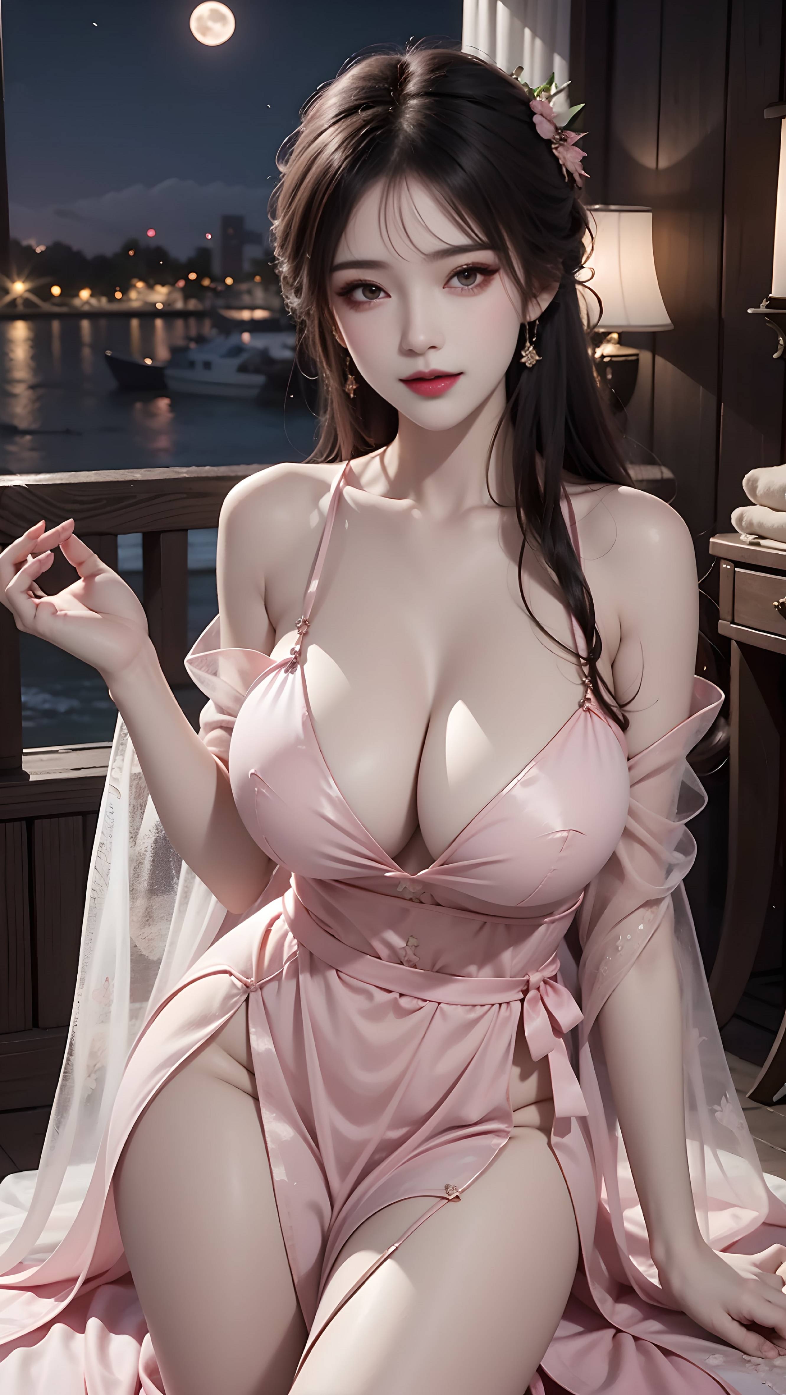 图片[57]-古风粉色性感美女-六色网