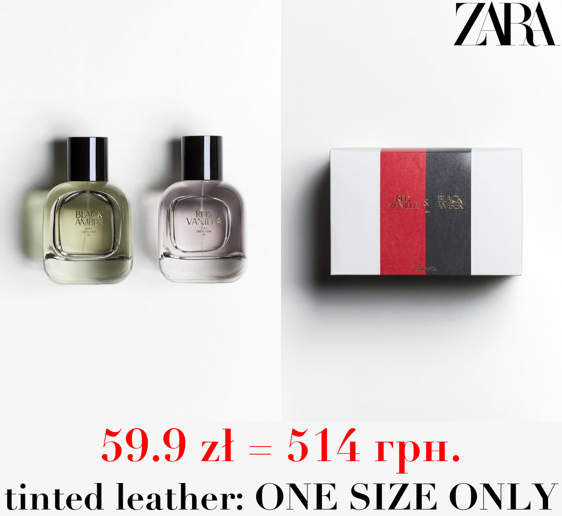 RED VANILLA 90 ML / 3.04 oz + BLACK AMBER 90 ML / 3.04 oz