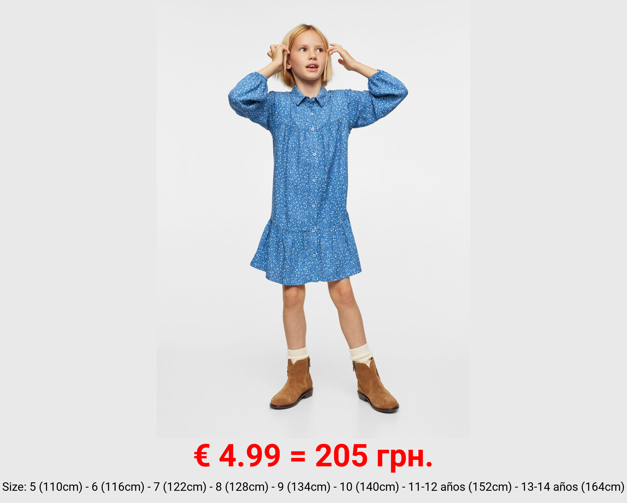 Vestido estampado flores