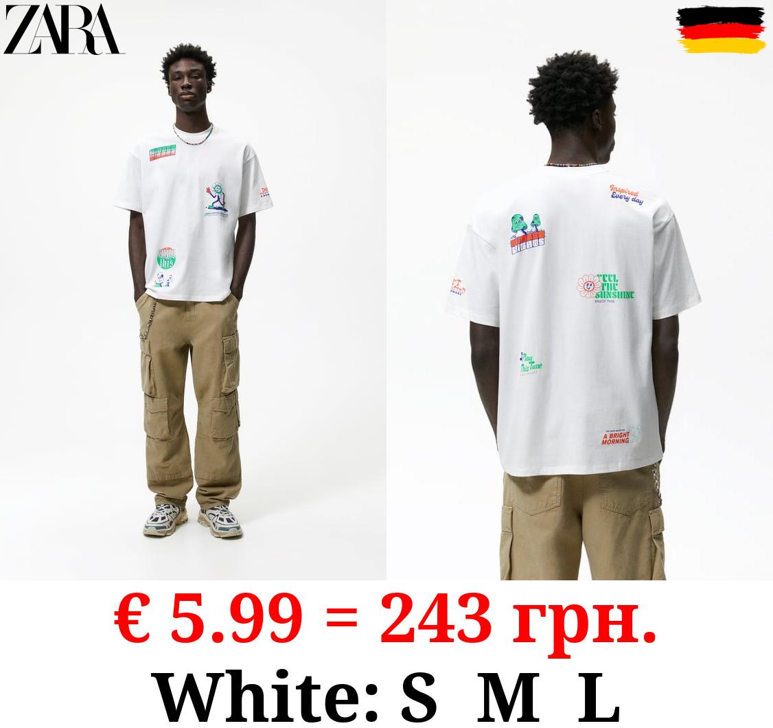 T-SHIRT WITH PRINTED GRAPHICS