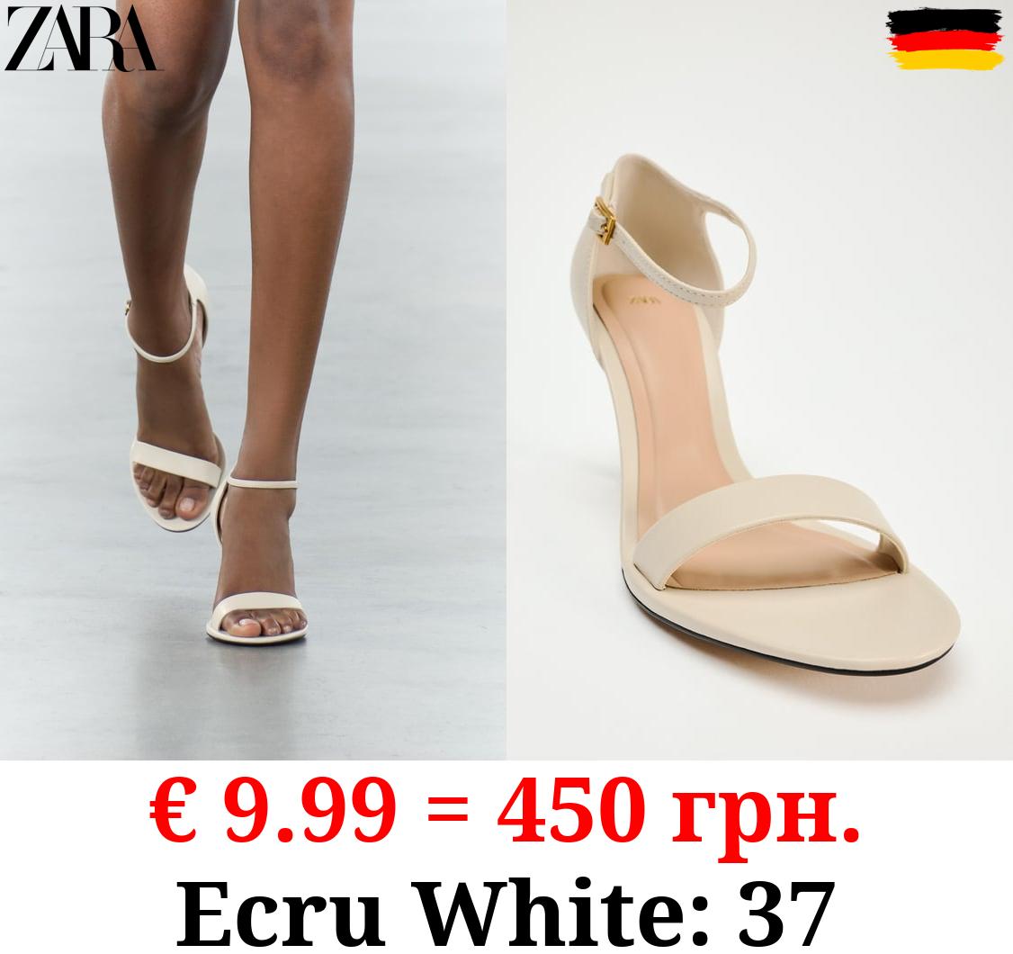 HIGH-HEEL SANDALS WITH ANKLE STRAP