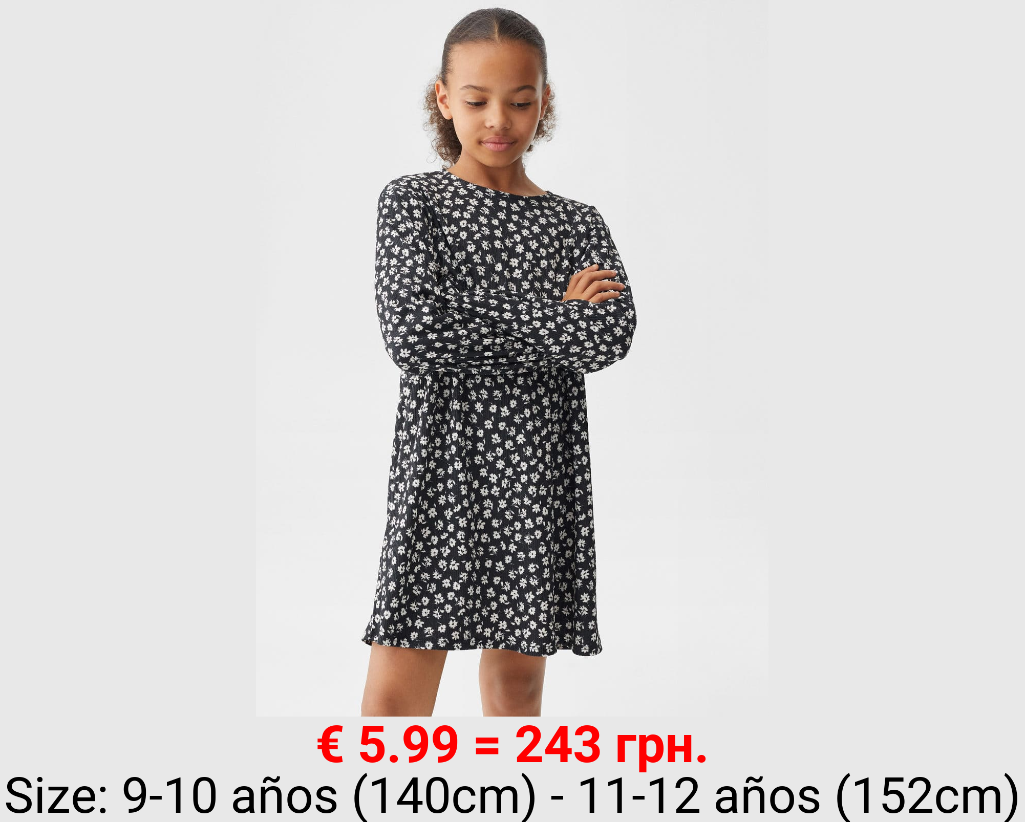 Vestido estampado flores