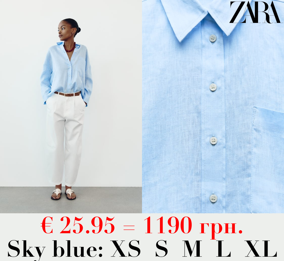 100% LINEN BASIC SHIRT