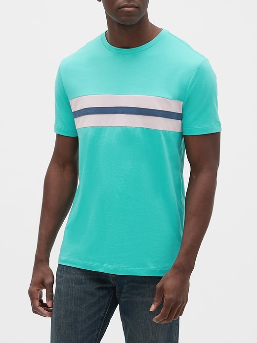 Stripe Short Sleeve T-Shirt