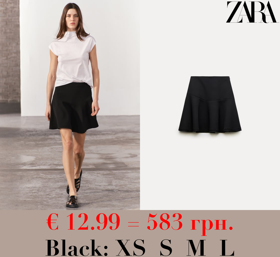 ZW COLLECTION FLARED MINI SKIRT