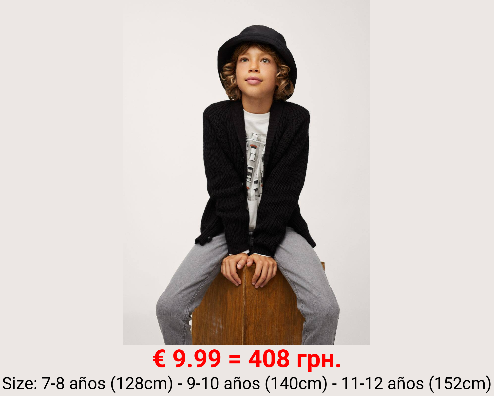 Cárdigan cuello pico