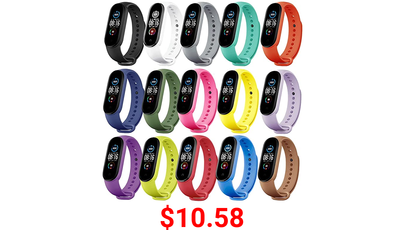 Replacement Bands for Mi Band 4 Strap / Mi Band 3 Strap, Xiaomi Mi Band 4 Bands / Xiaomi Mi Band 3 Bands Adjustable Sport Wristbands for Women Men