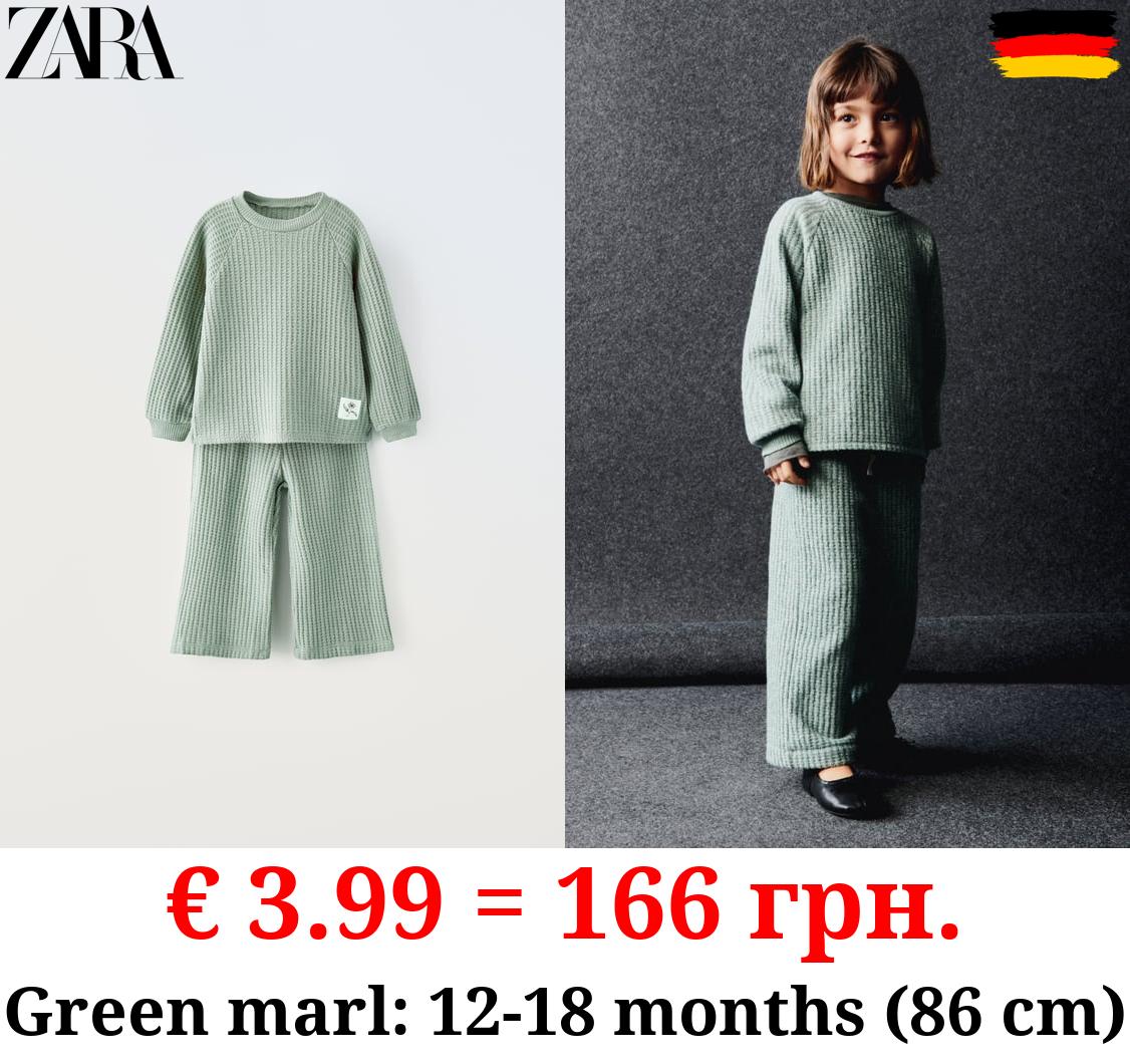 SOFT TOUCH WAFFLE-KNIT CO ORD