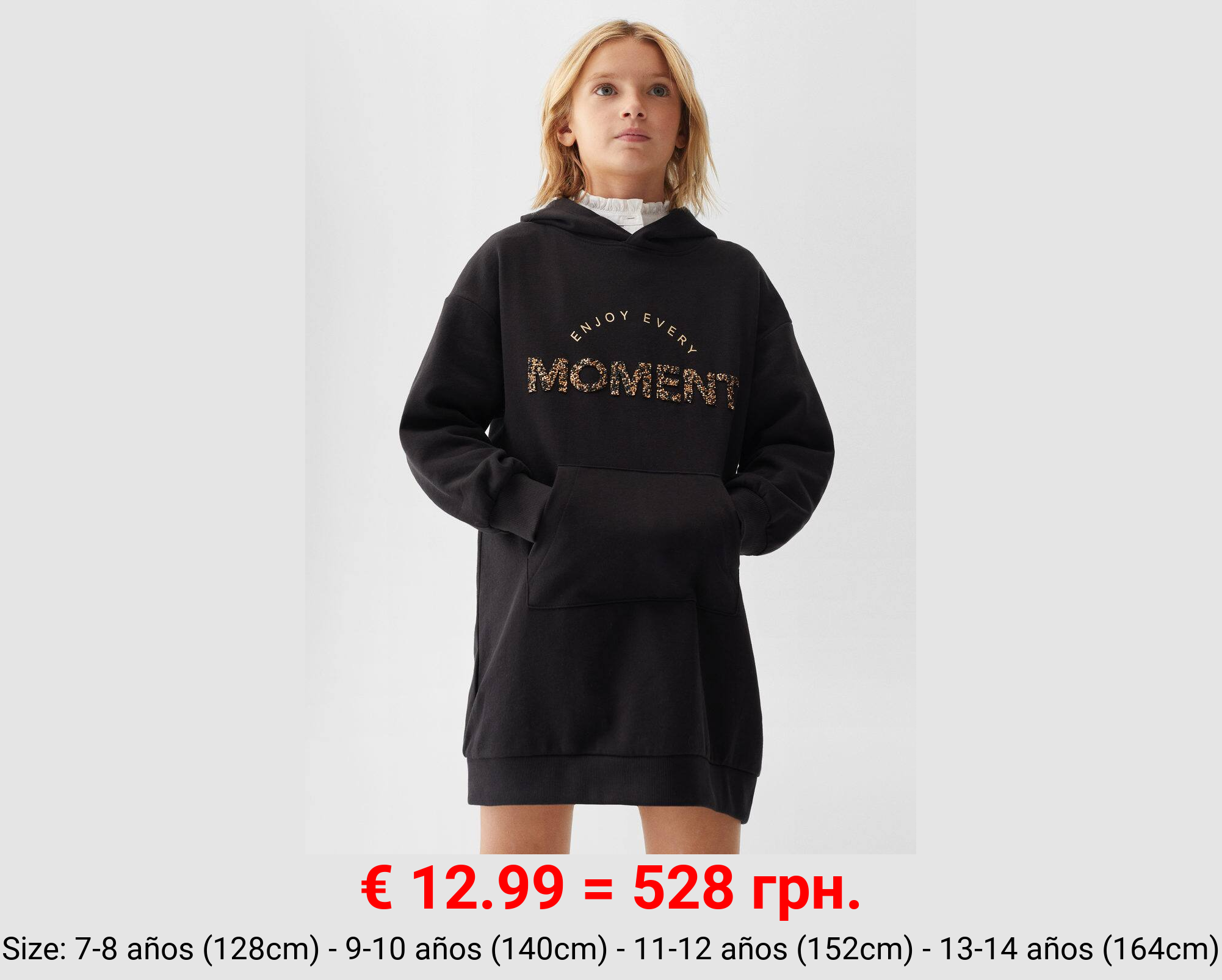 Vestido sudadera mensaje