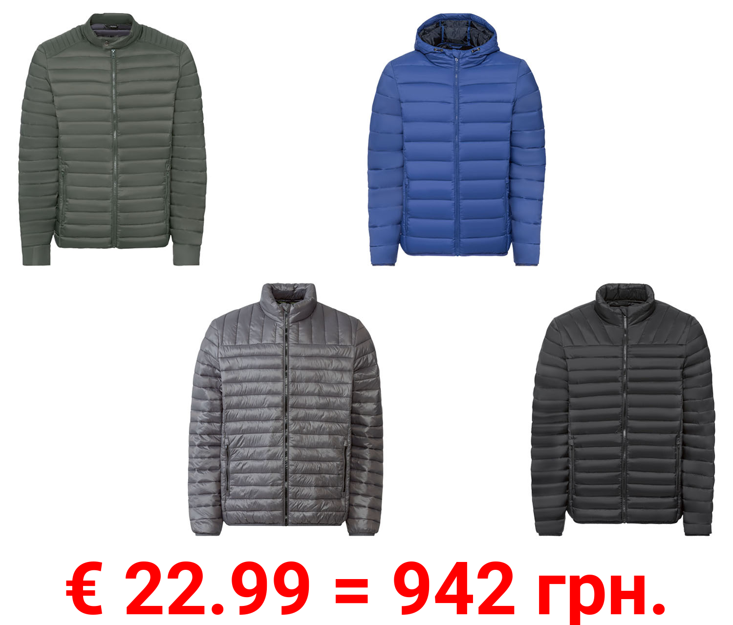 LIVERGY® Herren Jacke, mit wärmender, leichter High-Loft-Wattierung