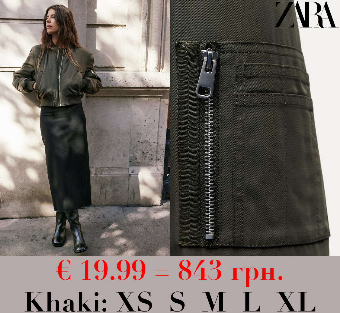 ZW COLLECTION SHORT BOMBER JACKET