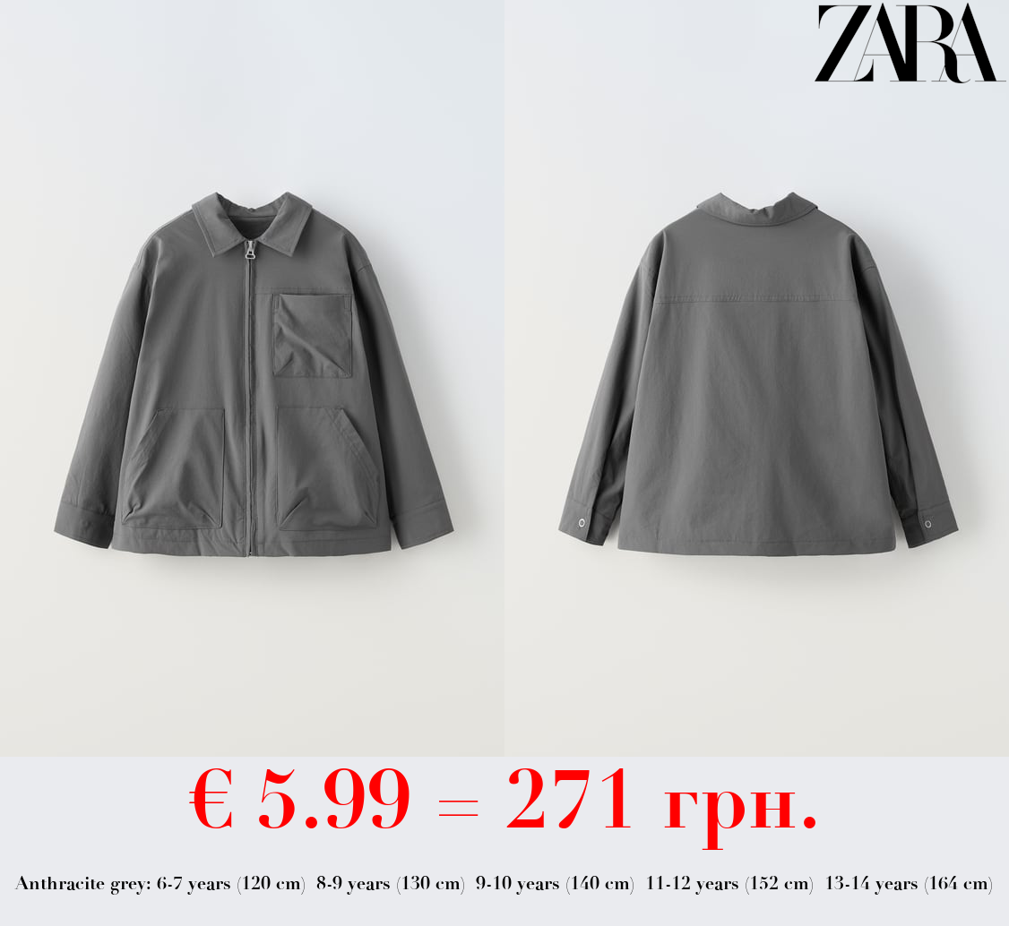 TECHNICAL OVERSHIRT WITH ZIP