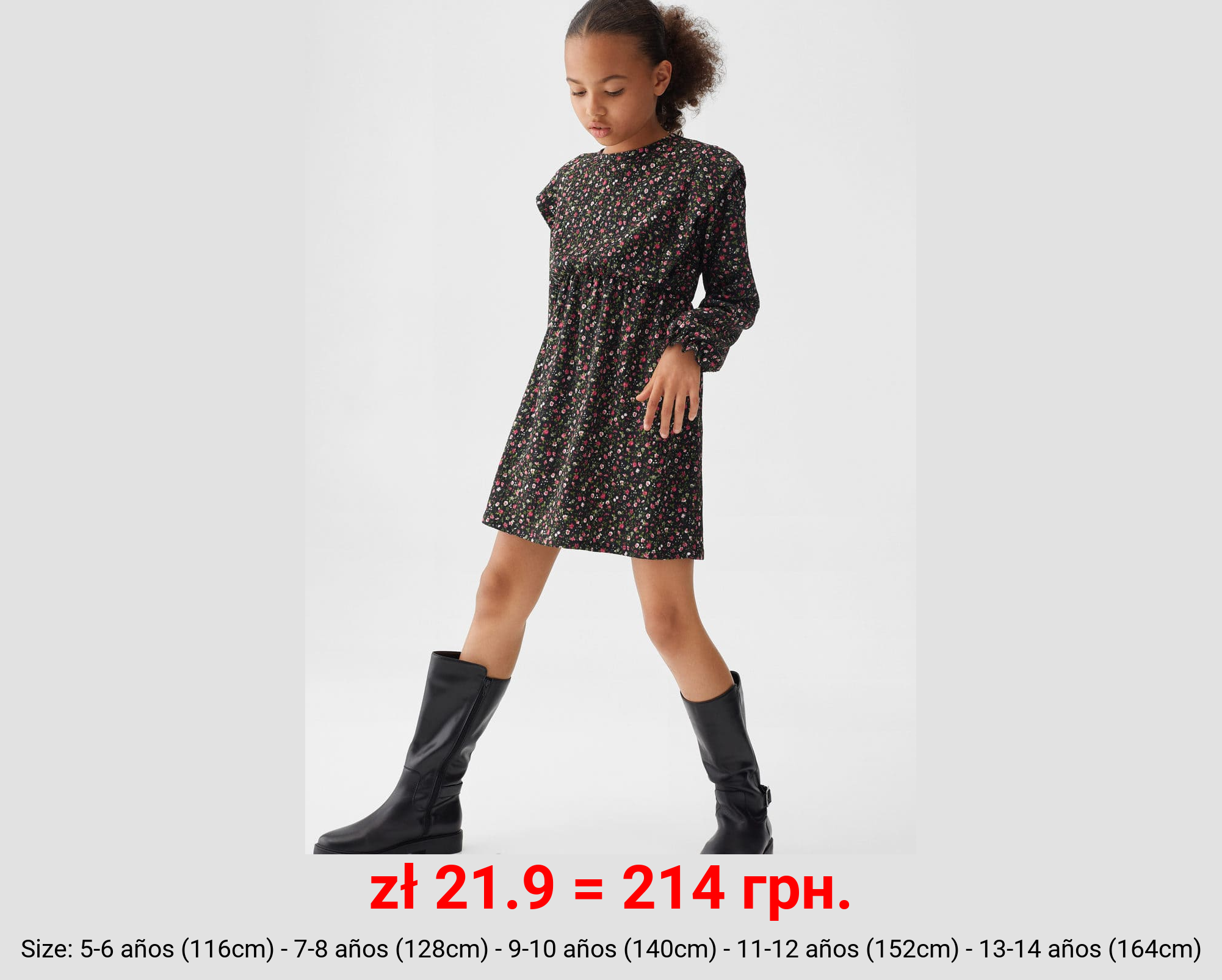 Vestido estampado flores