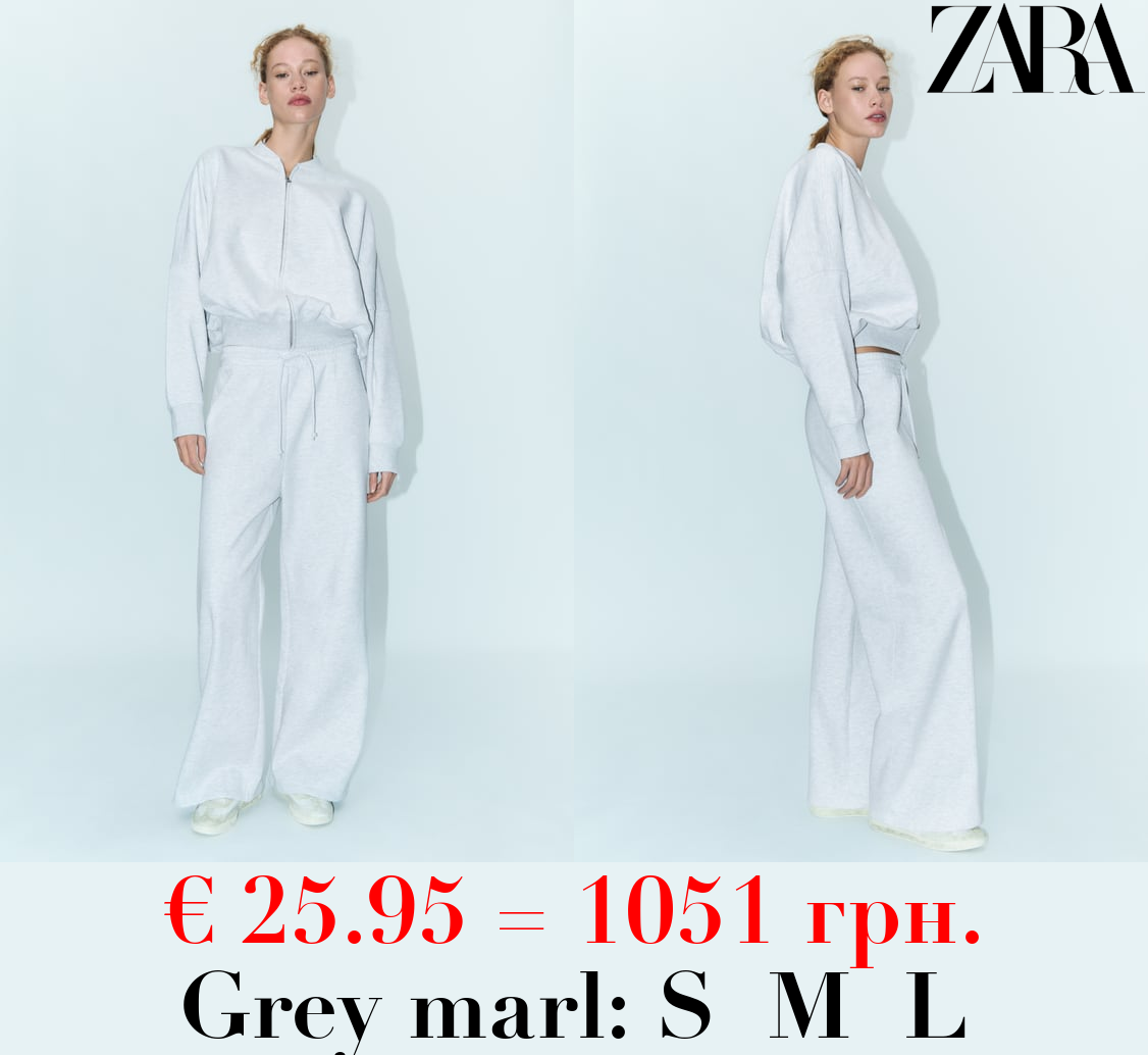 BOMBER SWEATSHIRT WITH ZIP