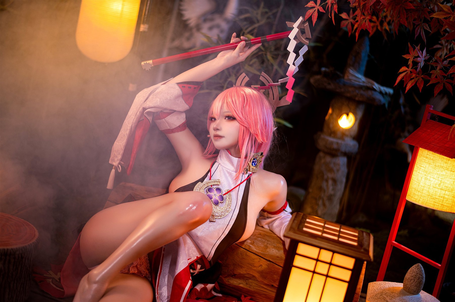 Cosplay 伊喵君 景三 八重 雷神 双倍快乐 5