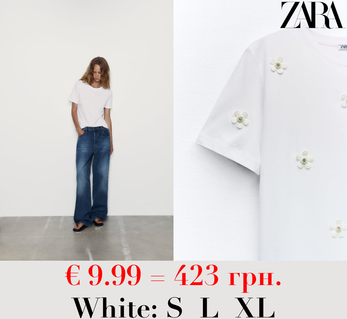 FLORAL COTTON T-SHIRT