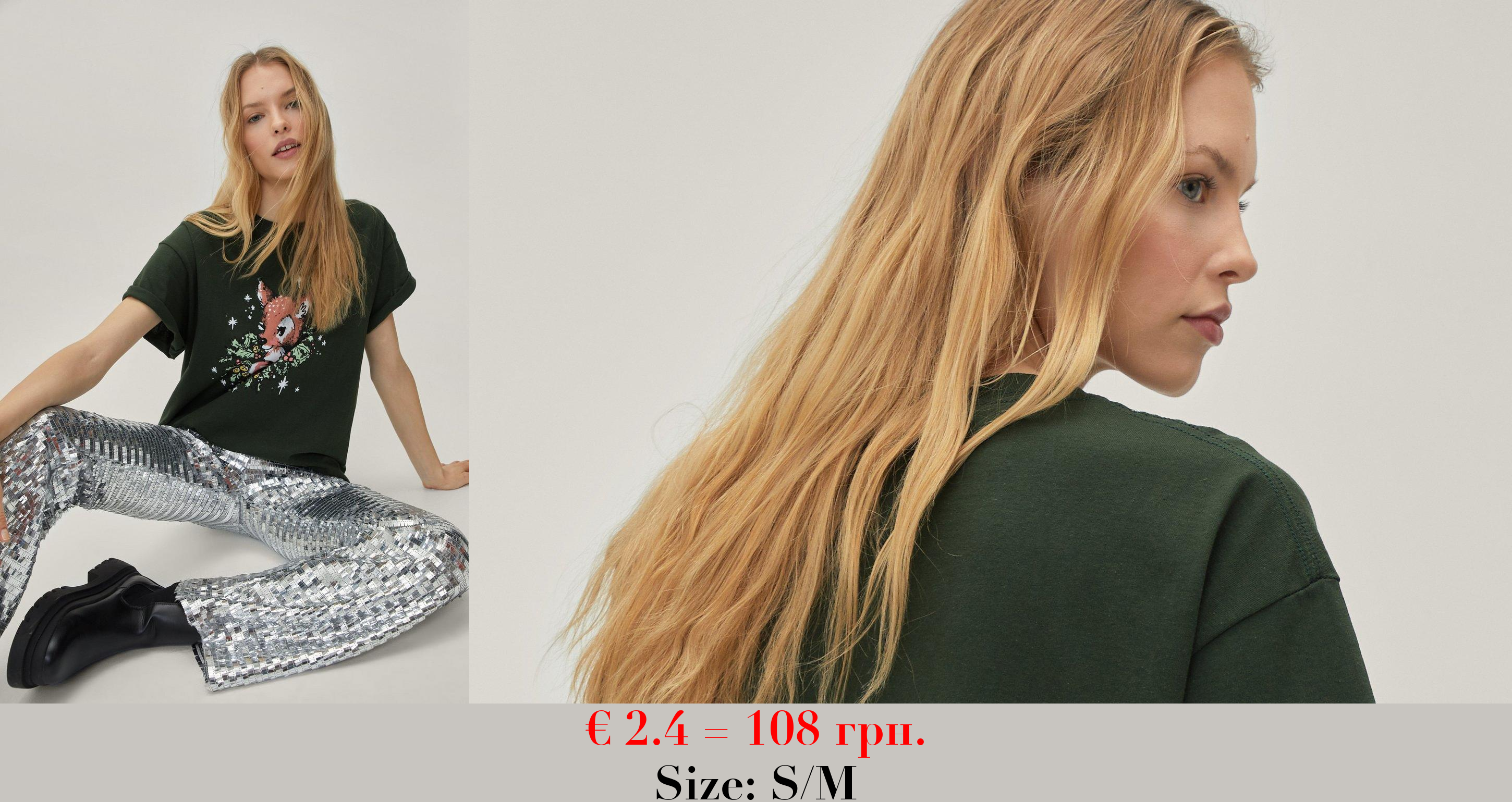 Festive Holiday Deer Graphic T-shirt